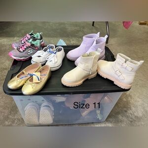 Toddler Girl Size 11 Shoe Lot